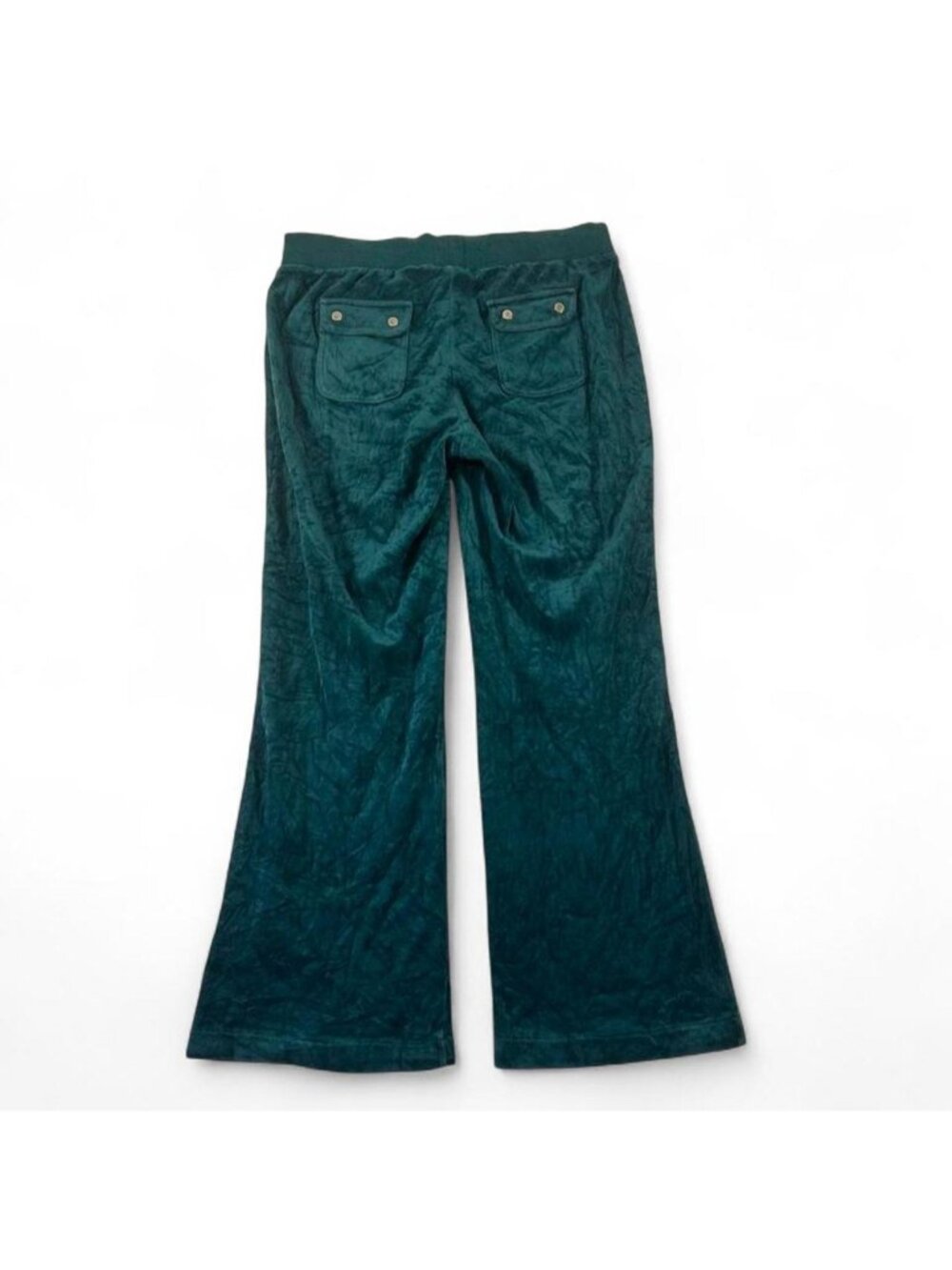 Vintage blue bedazzled button back lowrise flare juicy couture tracksuit pants